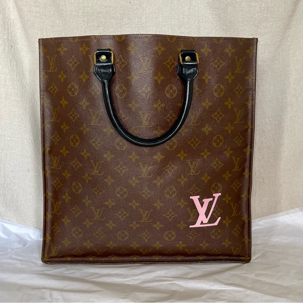 🎭 SOLD 🎭 Authentic Vintage LOUIS VUITTON Sac Plat (Customized)